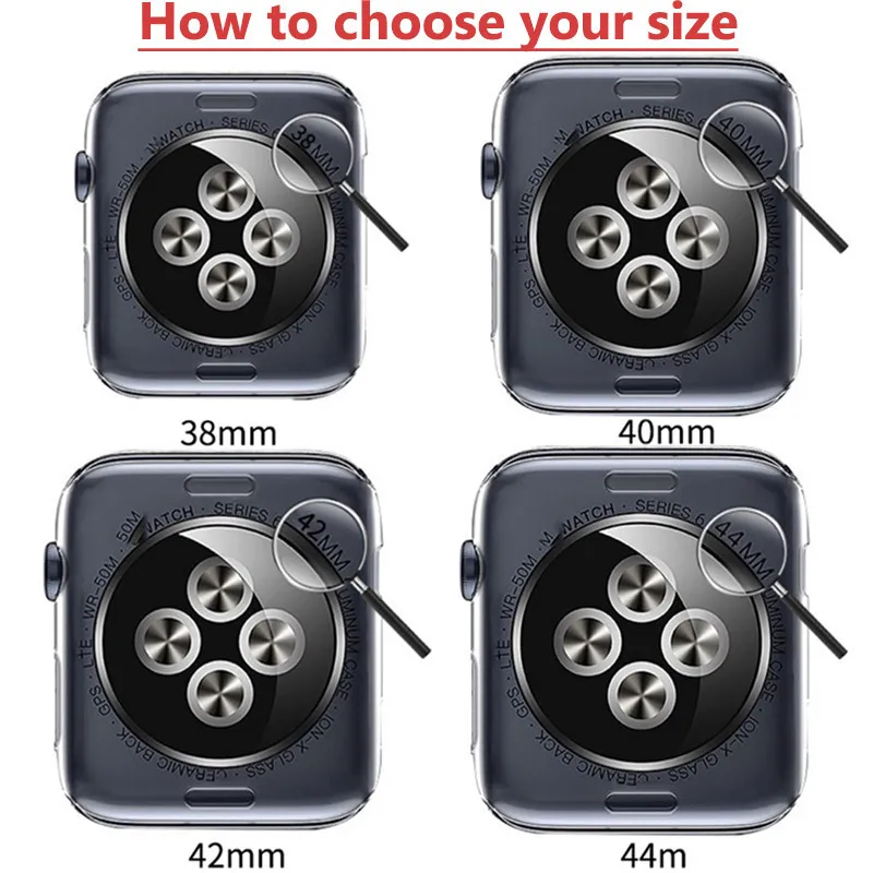 Schutzhülle für Apple Watch Series 11 10 9 8 7 6 5 4 SE 3 mit Silikon-Sportarmband, weich, für iWatch 46mm 42mm 45mm 44mm 41mm 40mm 38mm – Detail 1