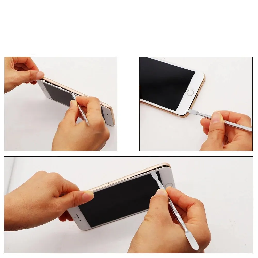8 in 1 riparazione di telefoni cellulari Spudger in metallo kit di strumenti per fare leva riparazione di apertura per iPhone Samsung Smartphone laptop tablet utensili manuali - Image 6