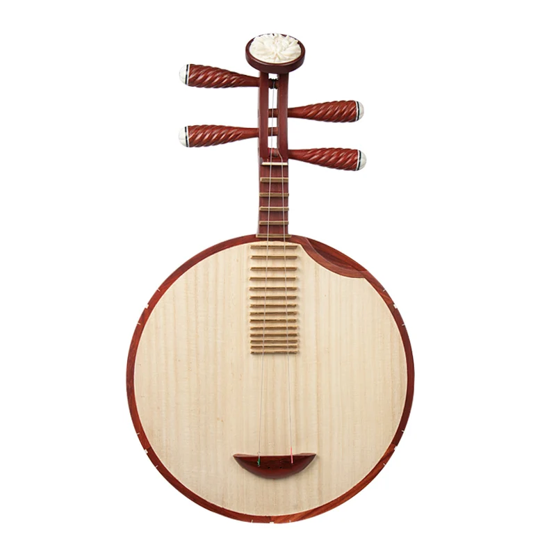 

63cm Beginner Yueqin 2-stringed Chinese lute Pipa Yue qin Folk musical instrument