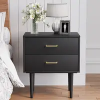 2 Drawer Nightstand Bedside Table Storage Cabinet Modern Design Furniture Bedroom Living Room 2