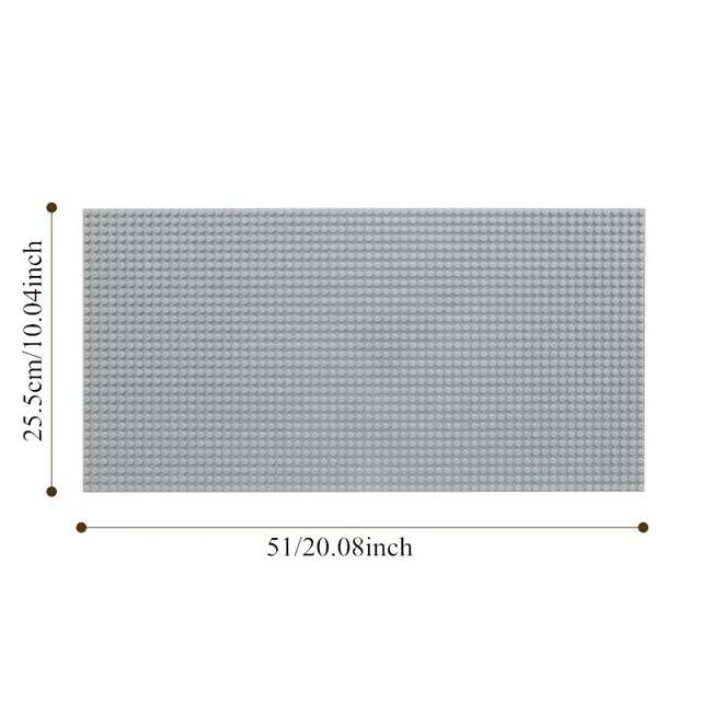 32*64 Holes Classic Building Blocks Base Board, DIY Assembled Building Blocks Wall Compatible With Brand Gift Toys for Children 2