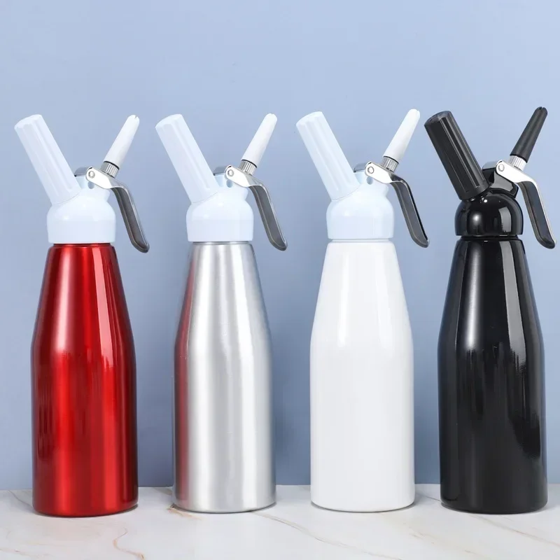 1000ML Cream Dispenser Whisk Cake Coffee Milk Tea Decoration Baking Tools Artisan Cream Frother with Plastic Decorative Spout