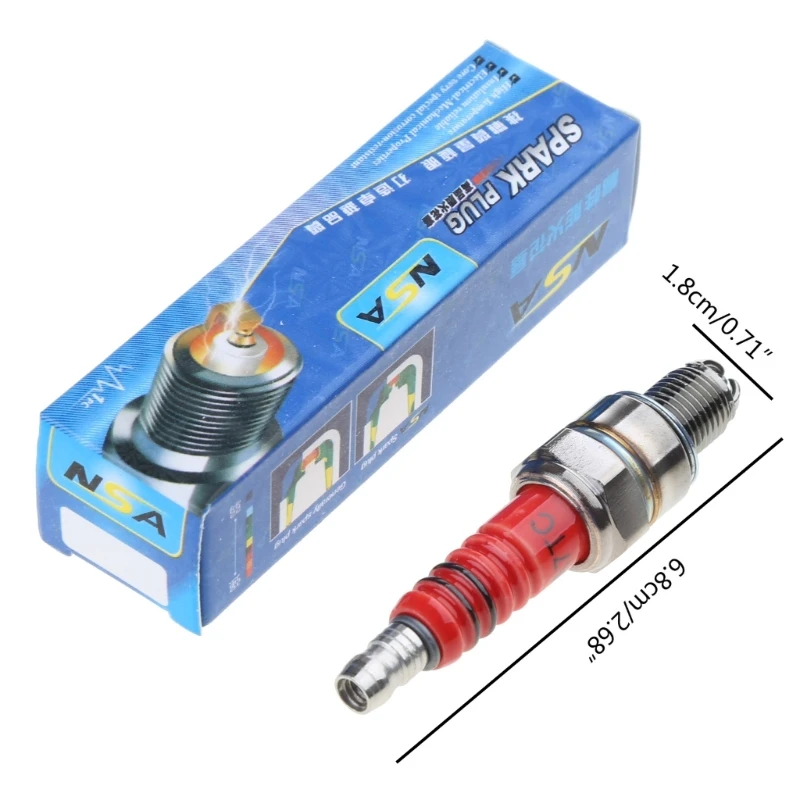 Motorcycle Spark Plug New NGK C7HSA CR7HSA 3 Electrode for Honda-CRF50 DAX 50cc 70cc 90cc 110cc
