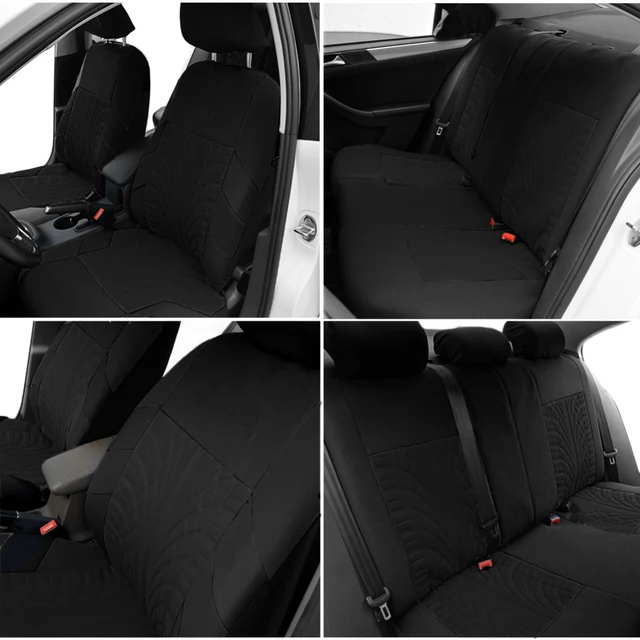 2/5PCS Car Seat Covers Set Universal Fit Most Car Covers with Tire Detail  Suitable for Independent Seat Covers Protecting seats 2