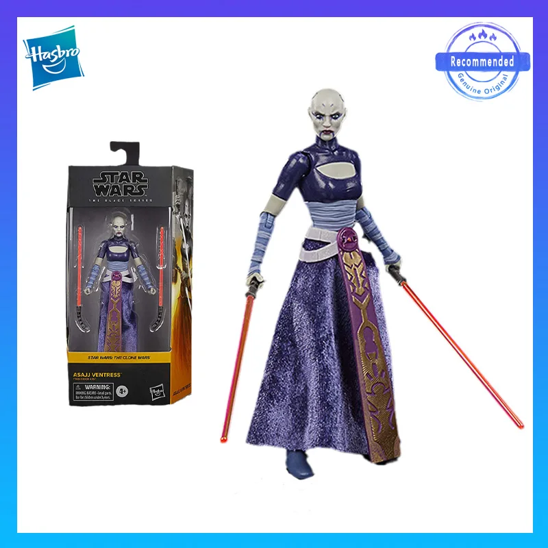 

Authentic Hasbro Originals Star Wars Series Asajj Ventress Favorites Peripherals Children's Gifts Movable Characters Model Toys