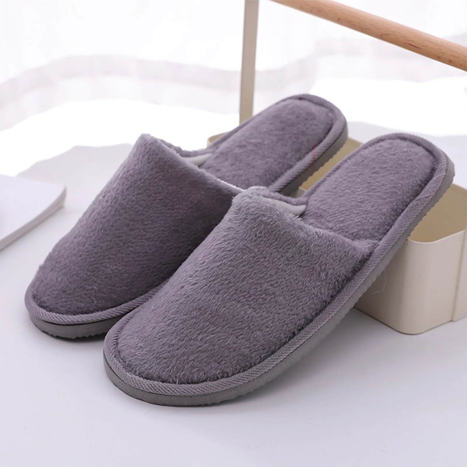 Slippers Women Men Indoor House Push Soft Cute Cotton Slippers Shoes Non-slip Floor Home Slippers Women Slides For Bedroom - 4