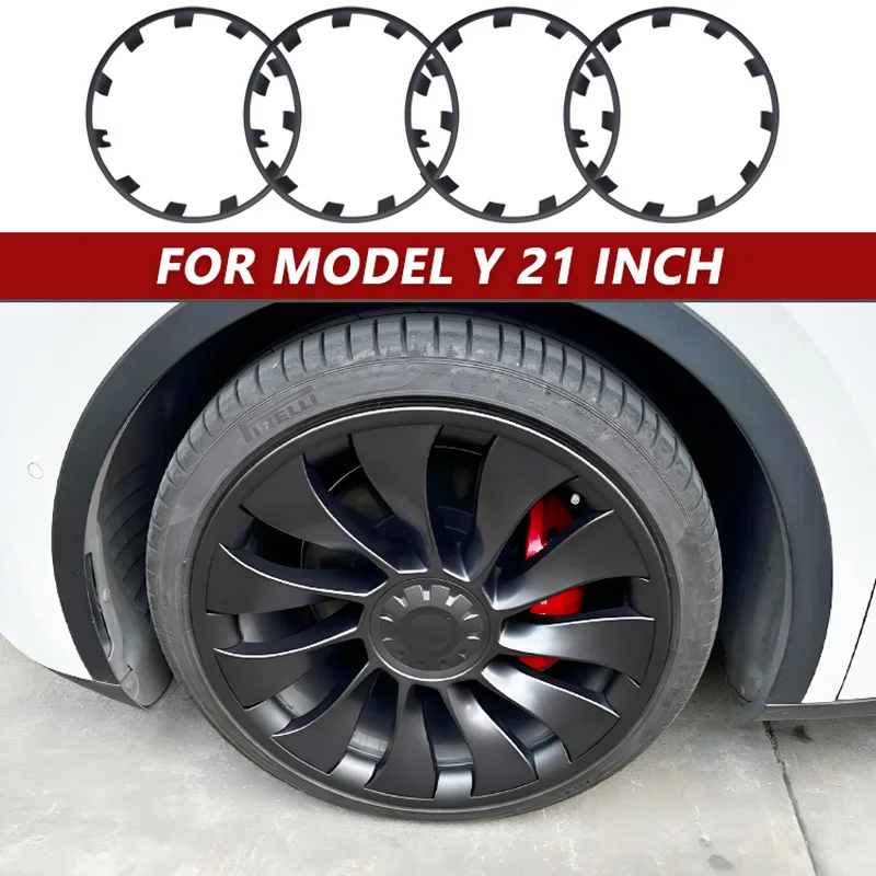 

Wheel Hub Protection Rim Patch Protectors For Tesla Model Y 21 Inch Performance ABS Wheel Covers hubcaps 2024 2021 2022 2023