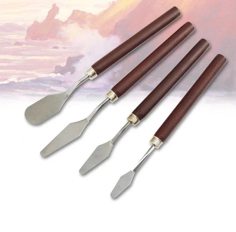 4pieces /lot High Quality Ultra Light Palette Scraper Painting Shovel for Model DIY Model Building Useful Tool