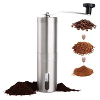 Manual Coffee Grinder Stainless Steel Manual Conical Burr Coffee Bean Grinder with Hand Crank and 18 Adjustable Settings 1