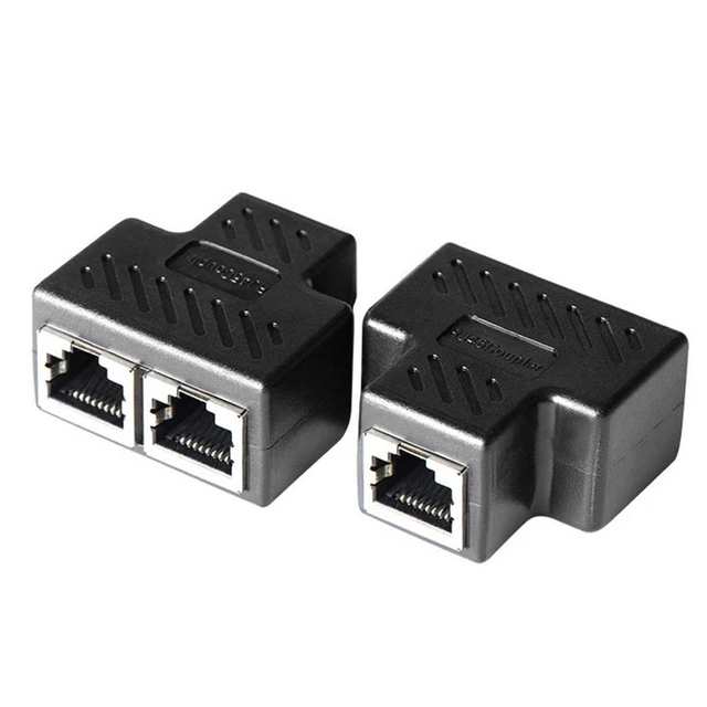 Cavo di rete LAN Ethernet da 1 a 2 vie RJ45 Splitter femmina doppio  connettore adattatore porte accoppiatore per Docking station per Laptop -  AliExpress