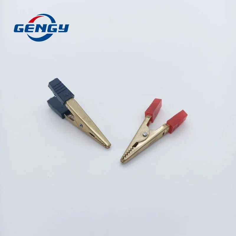 Alligator Clips 10 Pcs Copper Crocodile Clip 40mm 50mm Plastic Handle Test Probe Alligator Clips Connector Connect Socket Plug Not JIT