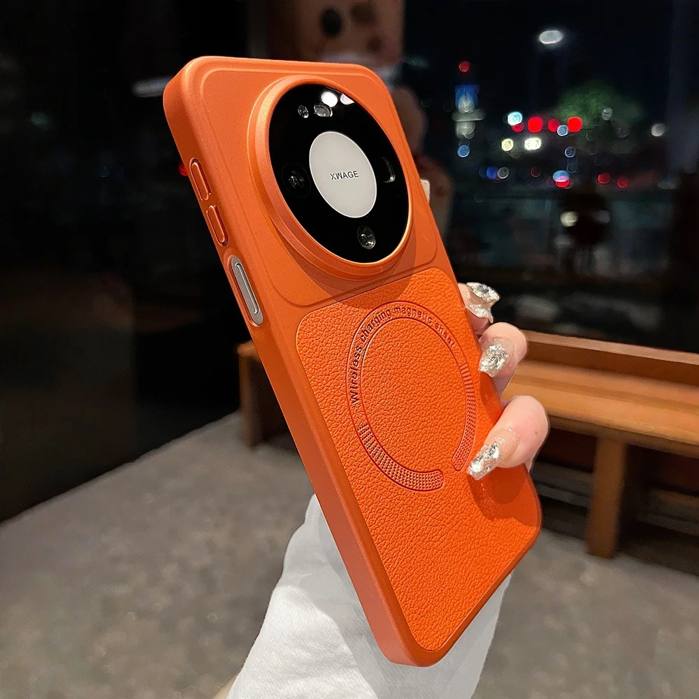 Leather Texture Magnetic Smartphone Case - Universal Fit Cover