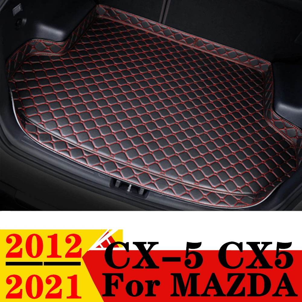 Car Trunk Mat For Mazda CX 5 CX5 2012 13 2021 High Side Waterproof Rear