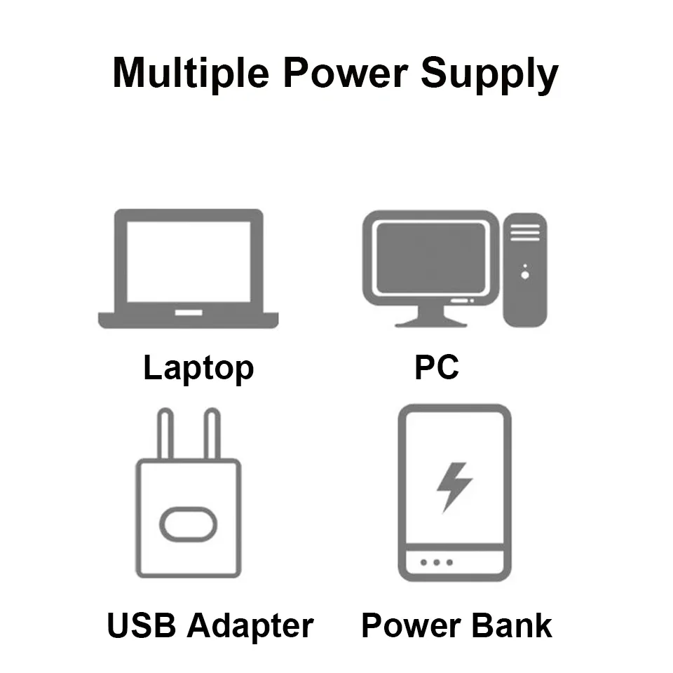 LED Desk Lamp 1pc USB DC 5V Flexo Reading Light Adjustable Portable Bedside