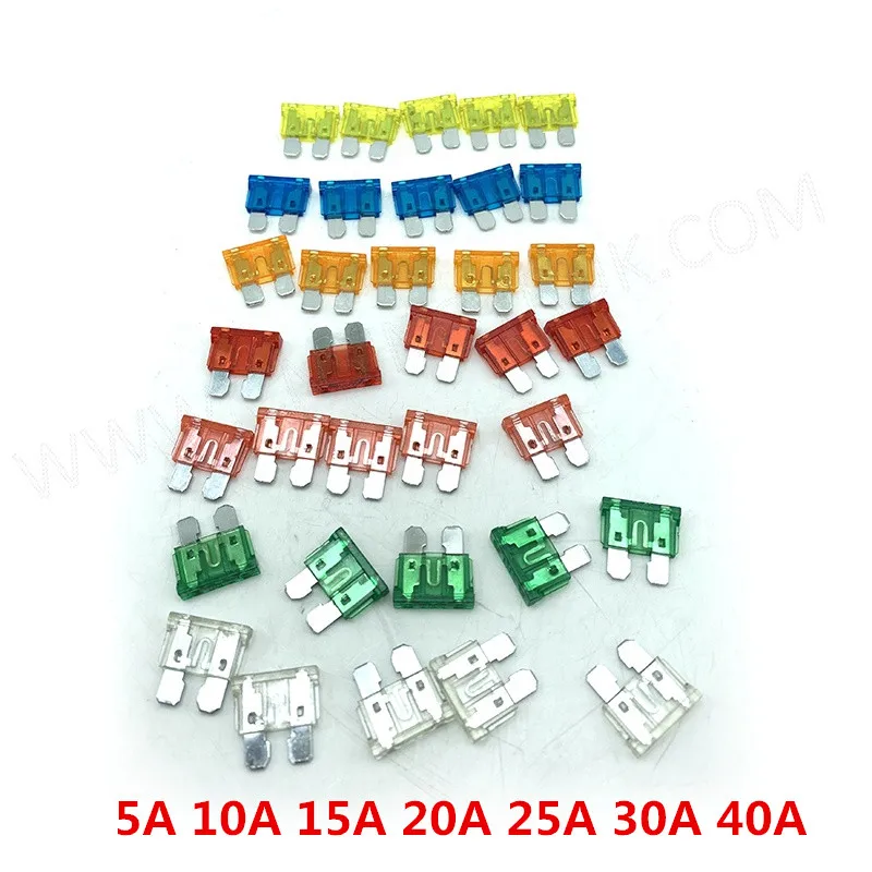 Truck Universal Fuse Sinotruk Howo T7H T5G SHACMAN Delong 3000 Fuse 5A 10A 15A 20A 25A 30A 40A 5 each in total 35