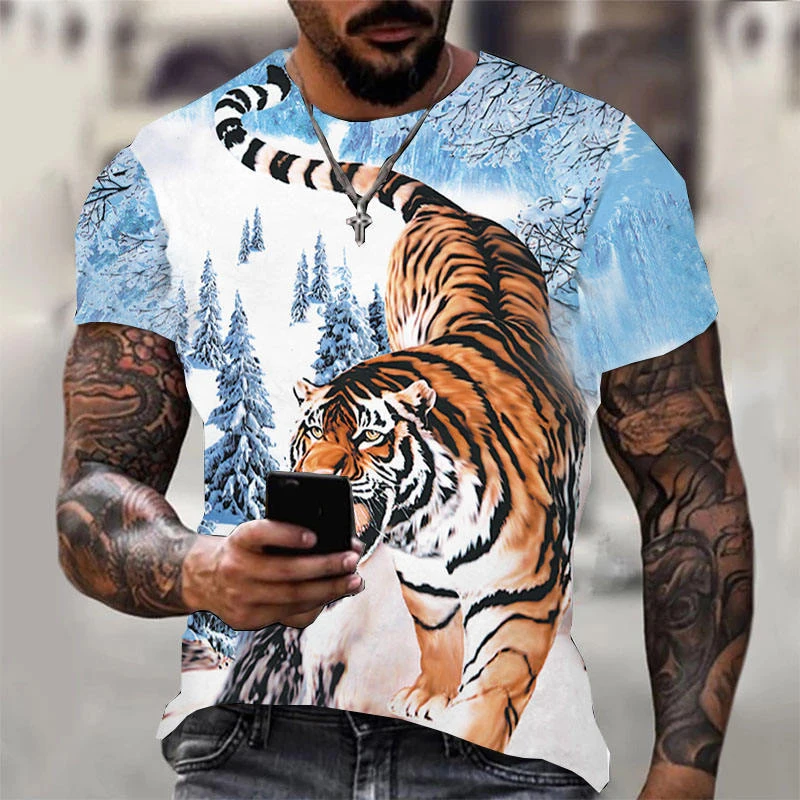 Mens Summer Graphic T Shirts Short Sleeve Hip Hop Tees