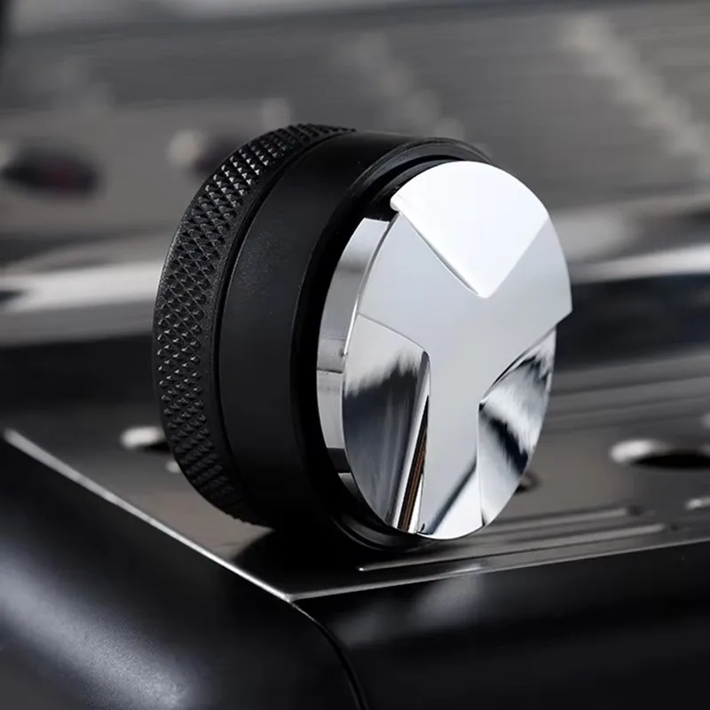 Adjustable Palm Tamper with Angled Slopes for Espresso Distribution