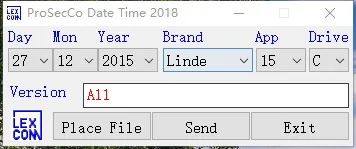 Linde/Jungheinrich/Ancora/Liebherr/Widos/Valtra/Clark-Prosecco Data E Ora Changer 2018