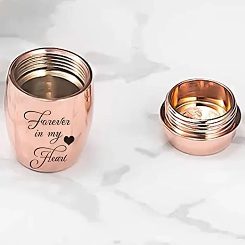 Colorful Mini Engraved Cremation Urns For Pet Human Ashes Casket Funeral Loss Of Love Stainless Steel Cremation Pet Ashes Box