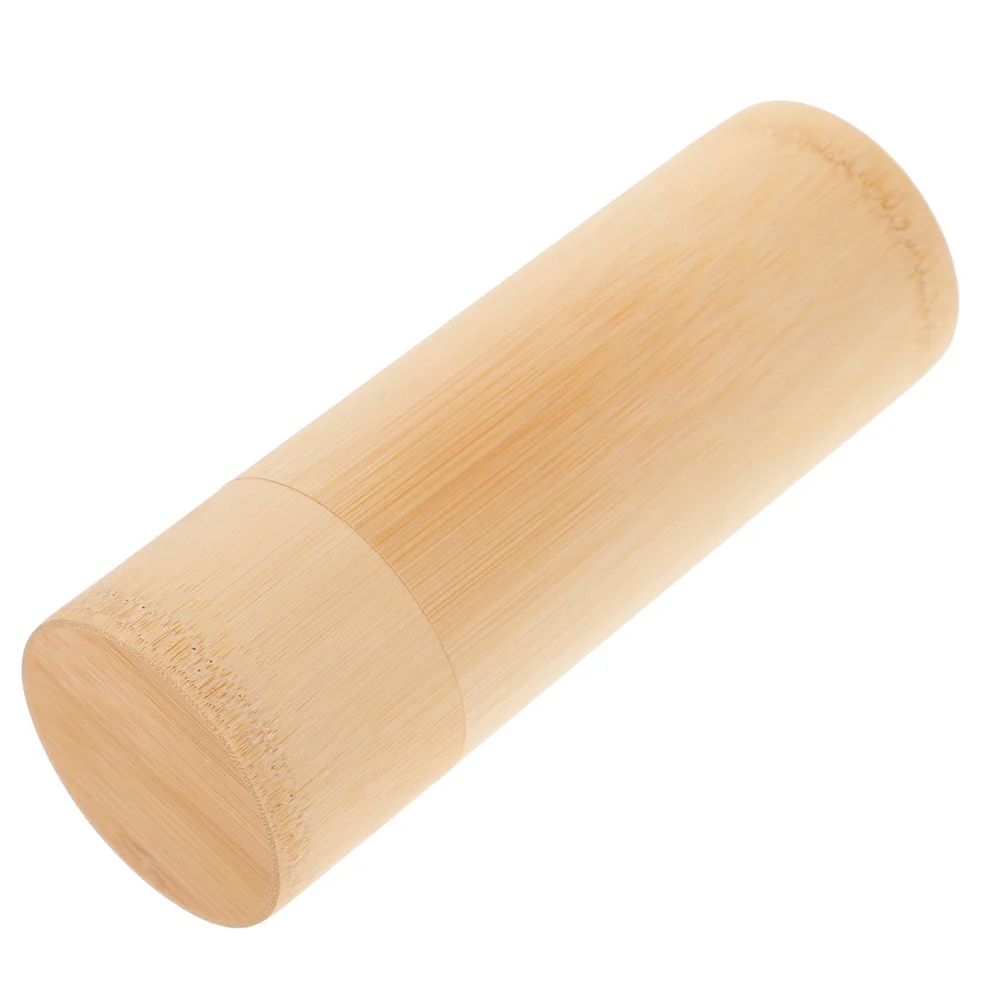

Bamboo Tea Container Travel Round Bamboo Tea Storage Holder Loose Tea Container