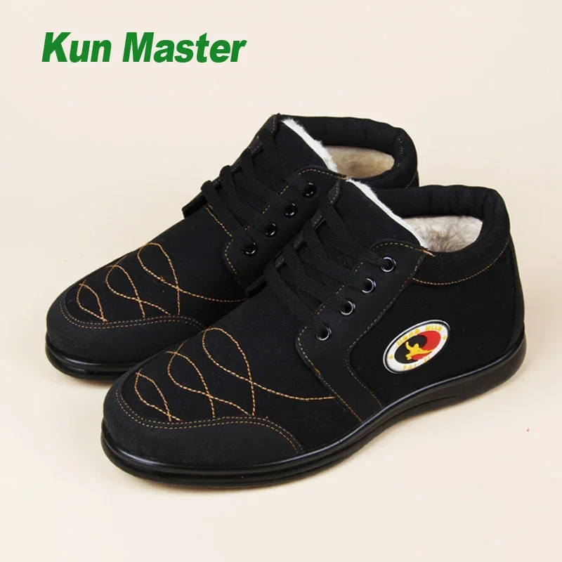 Winter Canvas Kung Fu Tai Chi Shoes Martial Art Shoes Wushu Sport Sneakers Unisex Free Flexible Men Women 2022