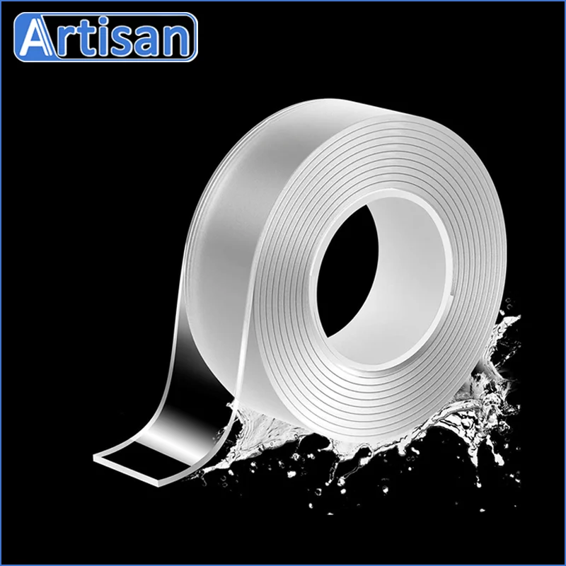 Nano Tape Super Strong Double Sided Tape Extra Strong Adhesive Non-slip  Tape Waterproof Transparent Tape for Kitchen Bathroom - AliExpress