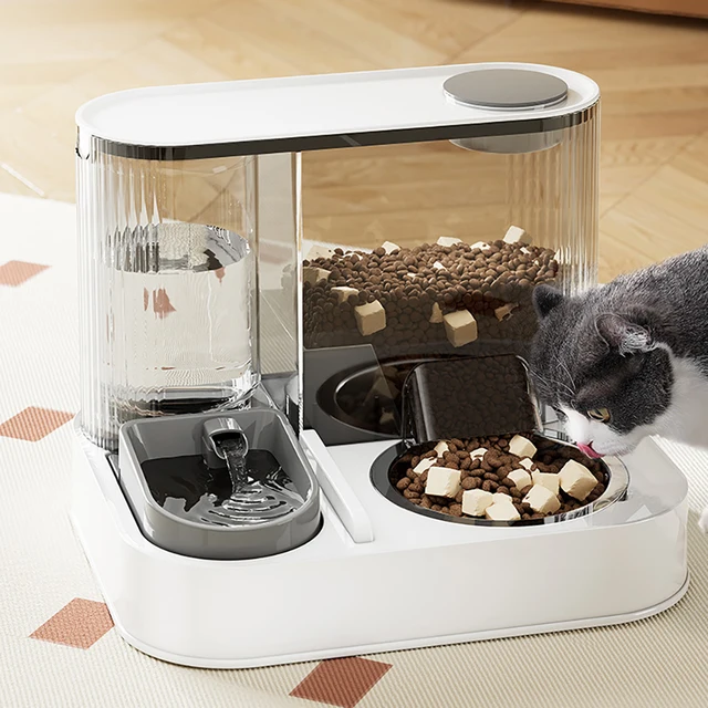 2 in 1 Pet Feeder Automatic Cat Water Dispenser Large Capacity Water Drinker Bowl Pet Food Storage Container Cat Dogs Accessorie 2 in 1 Pet Feeder Automatic Cat Water Dispenser Large Capacity Water Drinker Bowl Pet Food Storage Container Cat Dogs Accessorie