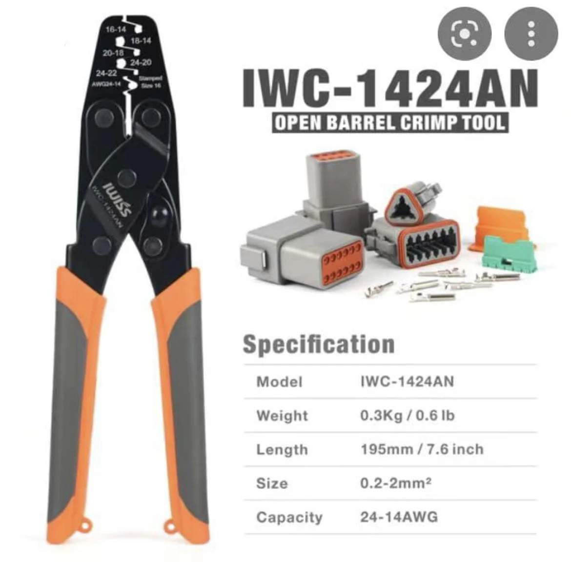 

KIT-DC01 многофункциональный автомобильный набор инструментов Rapair Deutsch Обжимные щипцы инструменты для удаления 1424AN