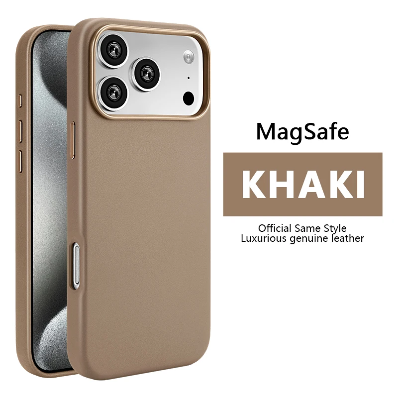 Luxury Magnetic Leather Phone Case with MagSafe Compatibility