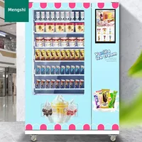 Automatic Self-Service Ice Cream Machine Mengshi No Human Salesperson Cold Sweets Scanner Ice Cream Machine Home Appliances 1