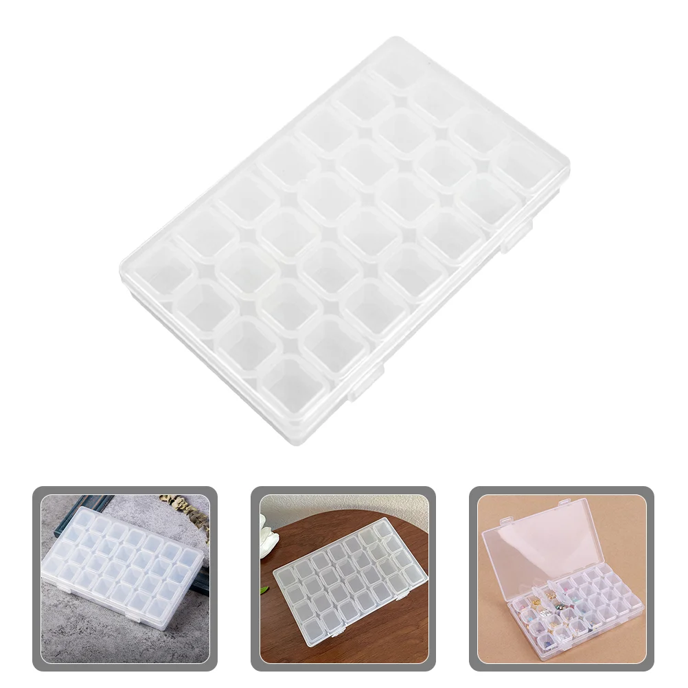

Earring Storage Organizer Manicure Organizers Sealed Box Bead Containers Jewelry Sealing Case Pp Holder