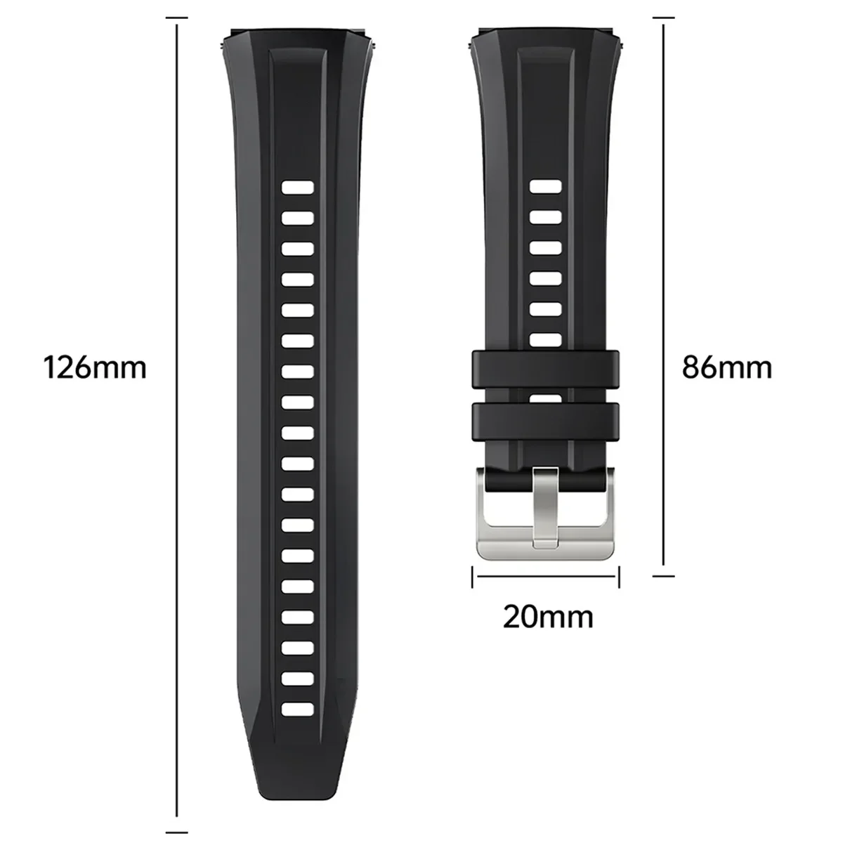 Sport Silicone Watch Band - Replaceable Bracelet Accessory