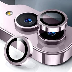Premium Metal Camera Protector Ring with Tempered Glass Back Cover for Samsung Z Flip7 (Purple - 04)
