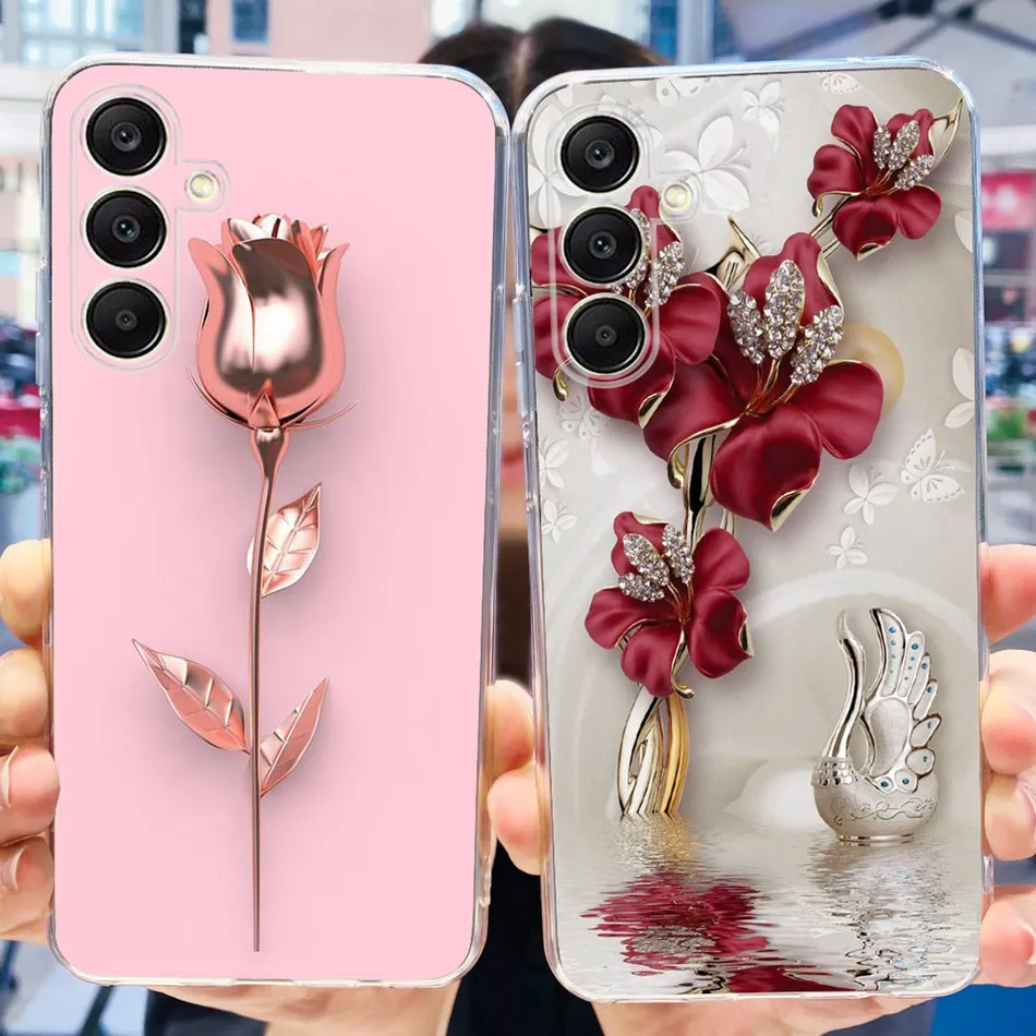 Elegant Printed Soft Silicone TPU Slim Phone Back Cover