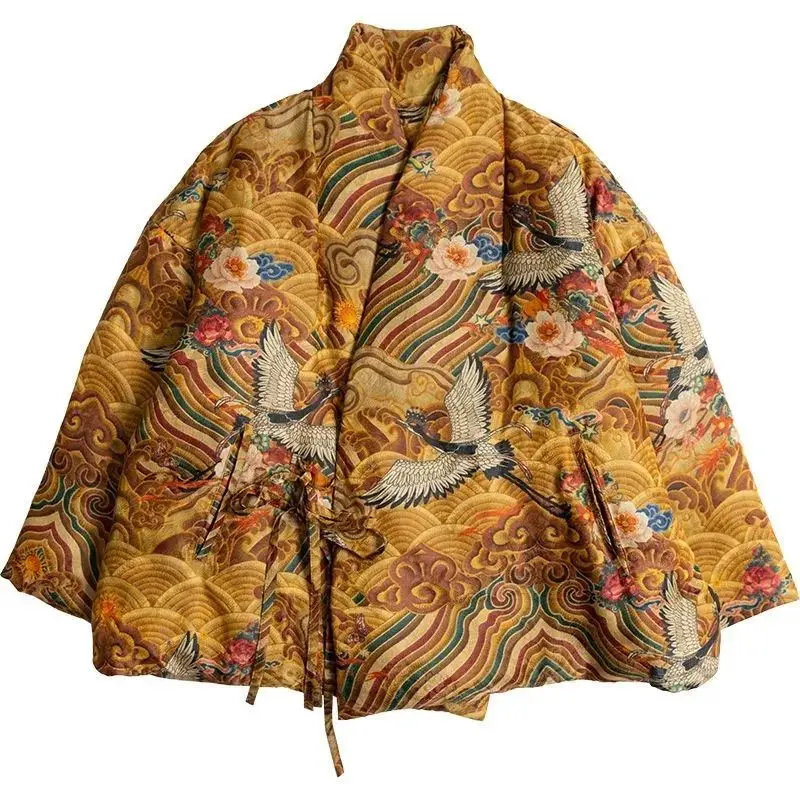 chinese style vintage tangsuit coat autumn winter hanfu top women elegant women chinese vintage padded coat a779