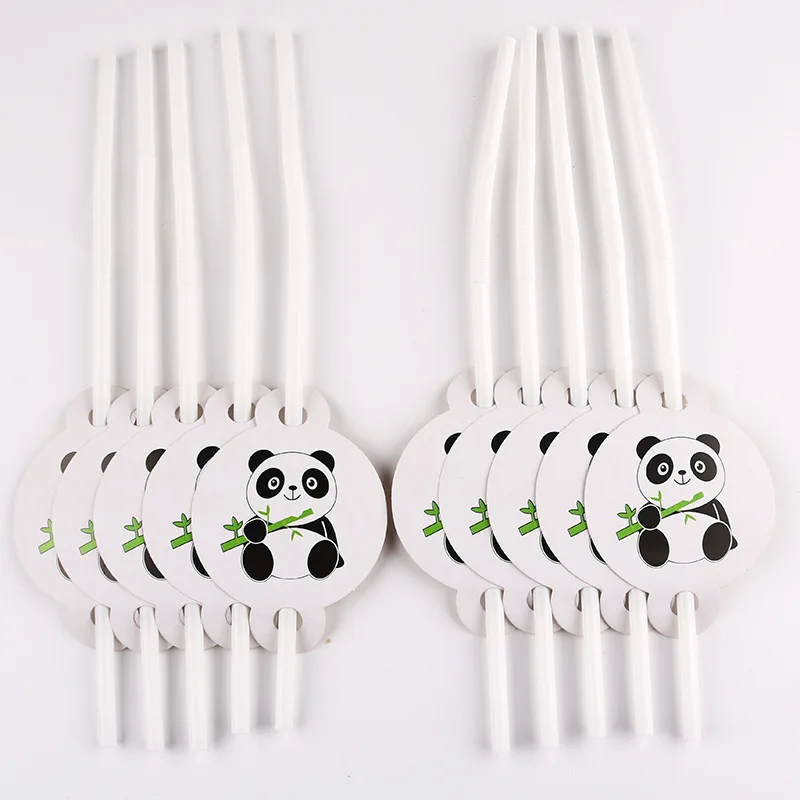 Adorável panda balões de aniversário decoração da