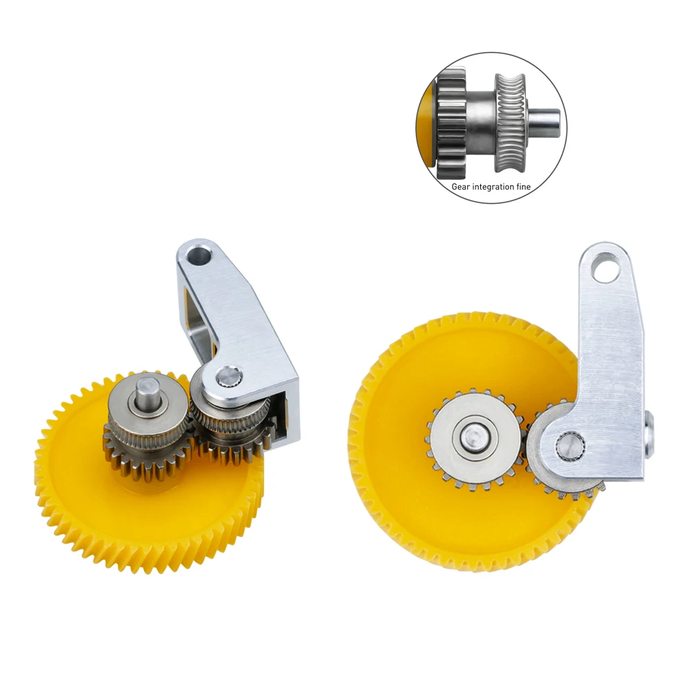 Upgraded Hardened Steel Extruder Gear Assembly For Bambu Lab P1P X1 X1C For Carbon Fiber Nylon And Glass Fiber Nylon Extruder