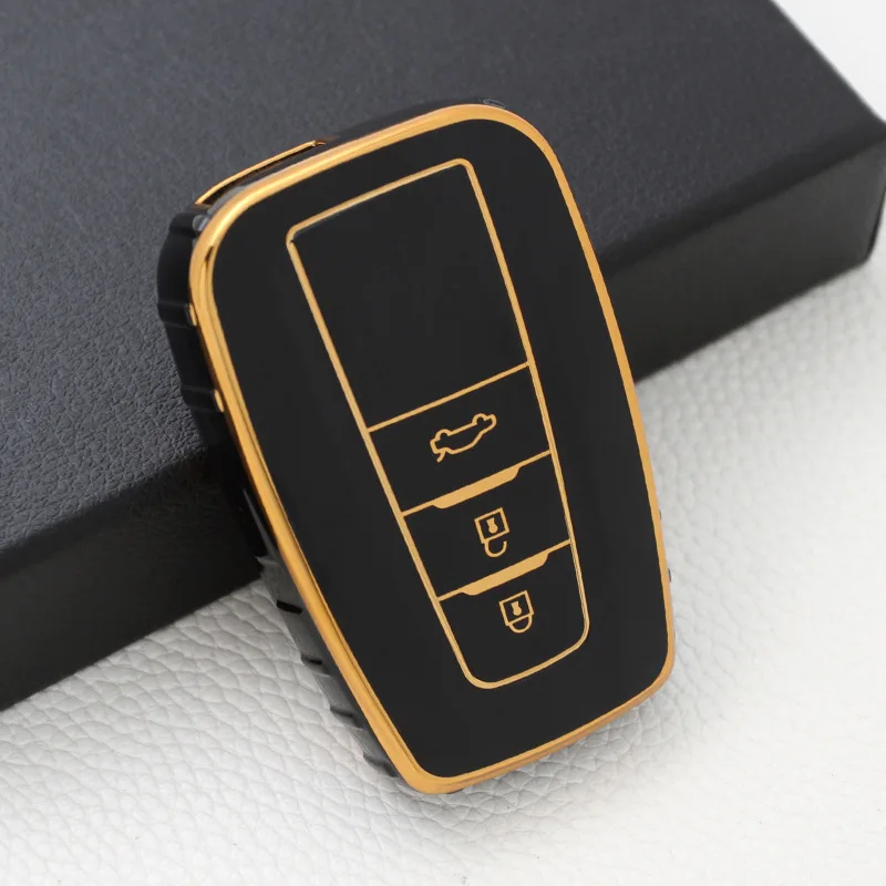 Copertura della cassa chiave dell'automobile di TPU per Toyota CHR Corolla Camry RAV4 Highlander Avalon Prius GT86 2 3 4 pulsanti protezione chiave automatica intelligente - Sc326c33d6a204743ac4a4895c443c25fs