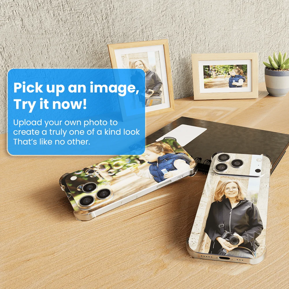 Customizable Clear Corner Phone Case - Personalize with Your Photo