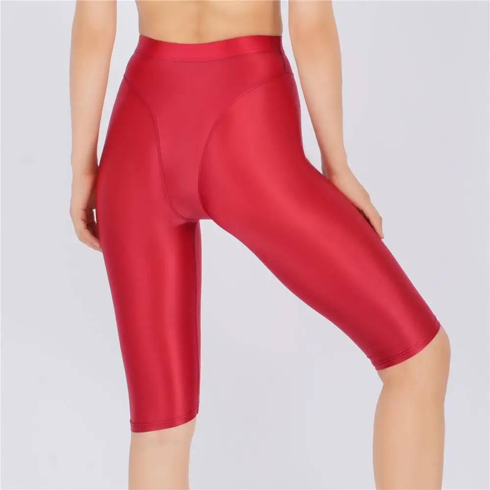Sexy Women Thin Sheer See Through High Waist Shorts Pants Candy Color Elastic Shaper Hot Short Soft Casual Yoga Short Pant