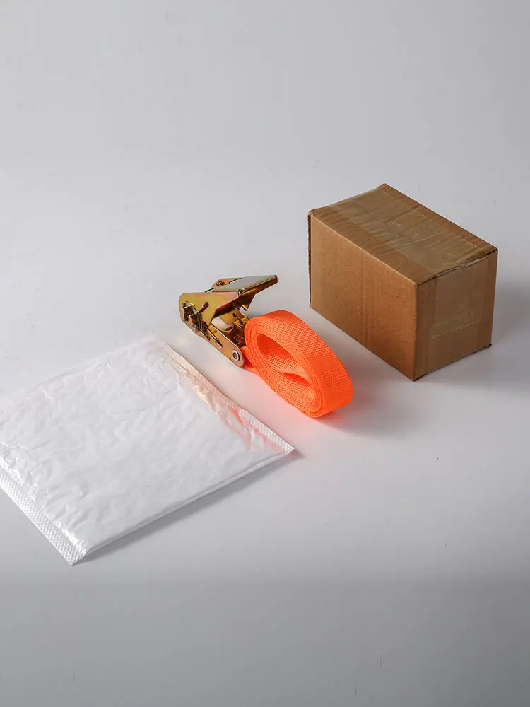 5 m Hook Free 25MM Wide Polyester Cargo Binding Belt Orange Will Not Extend Rope Can Be Reliably Bundled Motor cargo binding belt