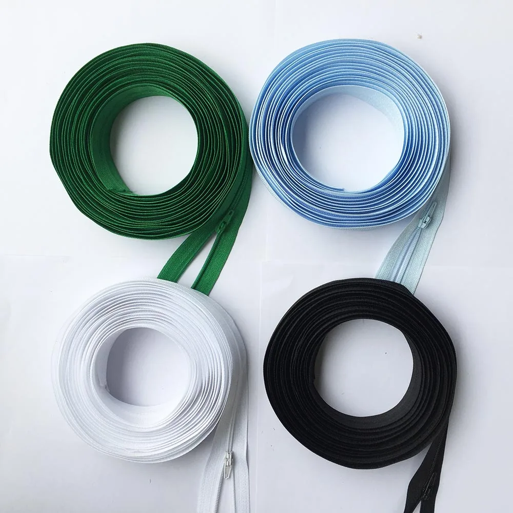 High-Quality Nylon Zipper Roll with Sliders for DIY Sewing and Accessories