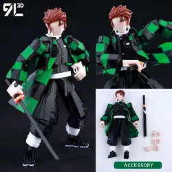 Lucky13 Rasengan Sasuke Uchiha 3D Figure - Dynamic Susanoo & Fireball Jutsu Pose with Katana, Anime Action Display (Tanjiro)