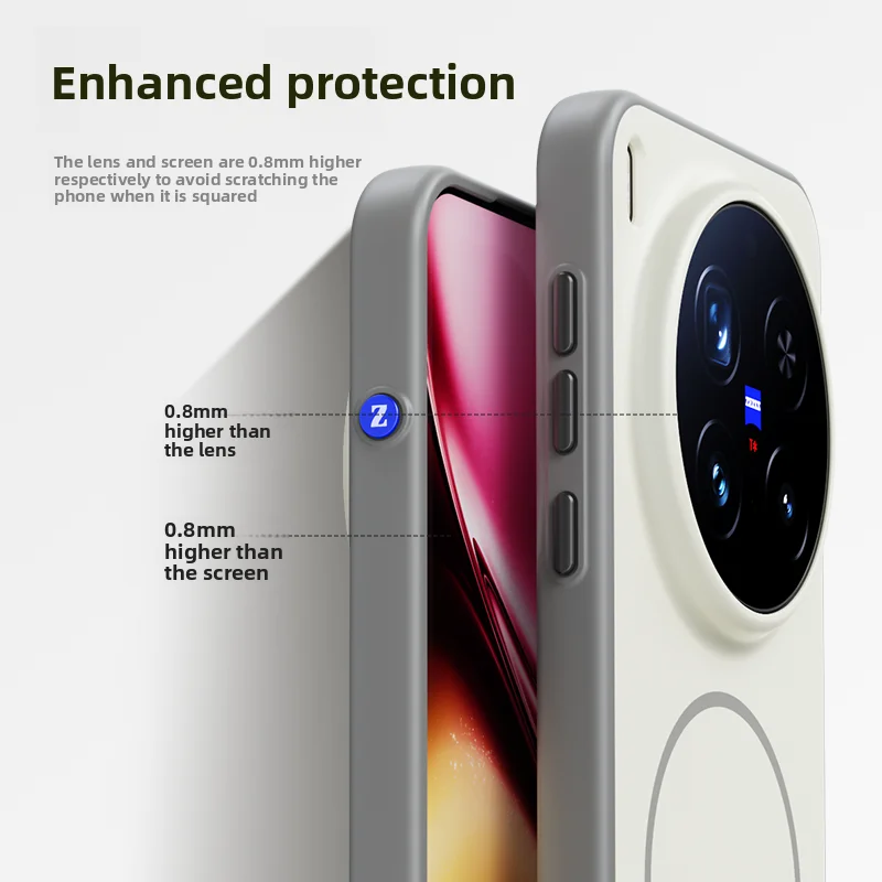 Enhanced Magnetic Wireless Charging Protective Hard Silicone Case - Durable Skin Back Cover