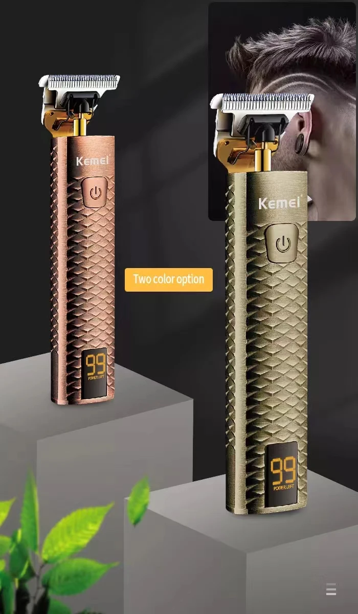 Máquina de Corte Kemei Cabelo Elétrico Recarregável Corte Máquina Cortar Barbeador Trimmer Barbeiro Barba Profissional Aparadores t9 8 Weddings & Events