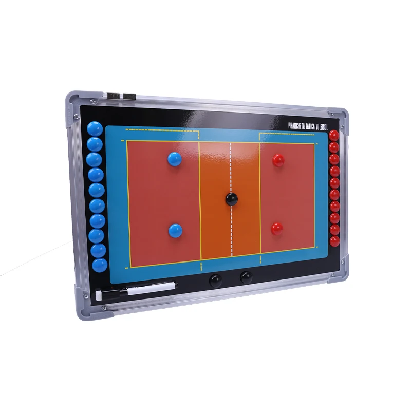 Volleyball Tactical Board Portable Volleyball Training Competition Coaching Clipboard Magnetic Writable Strategy Board
