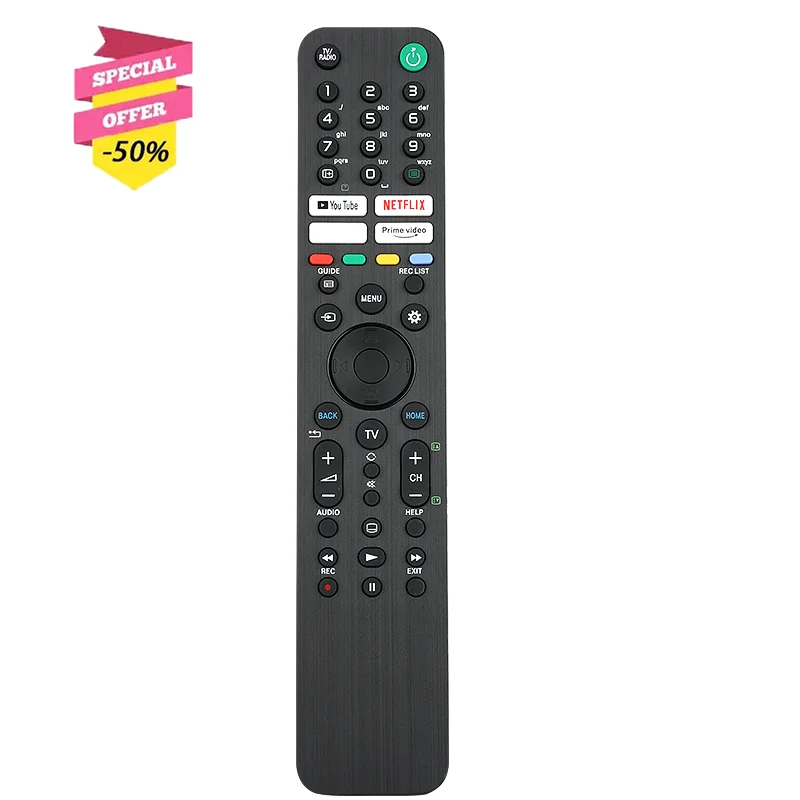 Rmf-Tx520U Telecomando Ir Per Sony Smart Tv Kd-43X80J Kd-43X85J Kd-50X80J Kd-50X85J Kd-55X79J Kd-55X80Cj Kd-55X80J Kd-55X85J