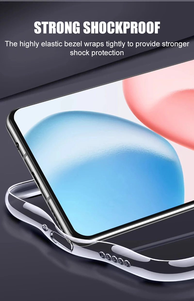 Ultra Thin Silicone Soft Case - Clear Shockproof Back Cover Shell