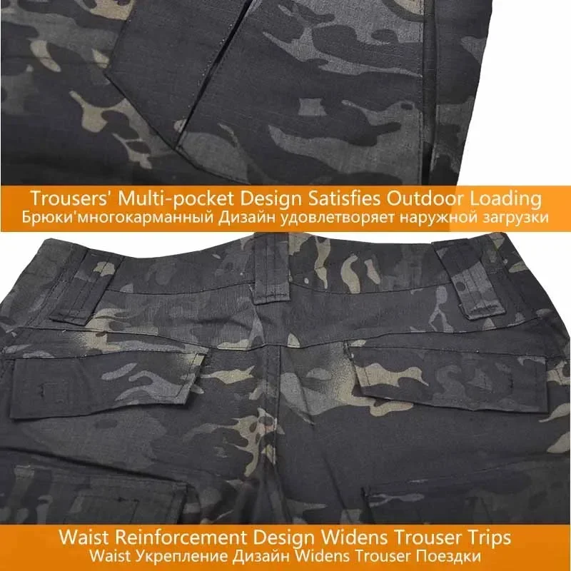 Tactical Suits Uniform Hunting Shirts Cargo Pants Trainning Airsoft Paintball Multicam Shirt Coat Men Clothing Wear-resisting 6