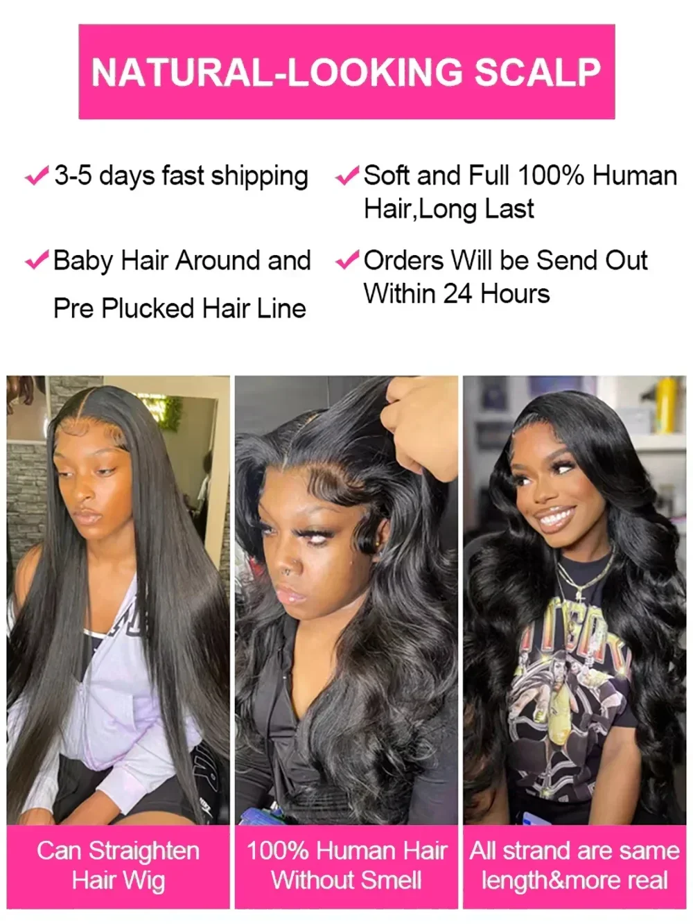 13x4 13x6 HD Lace Front Wigs Pre-Plucked Frontal Wig 220 Density Body Wave Hair Human Hair Wigs  40 46 Inch For Black Women